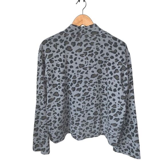 SUNDRY LEOPARD PRINT FUNNELNECK SWEATSHIRT - Picture 6 of 12
